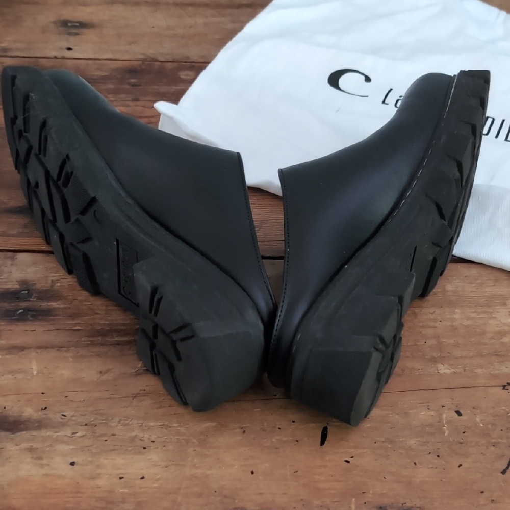 La Canadienne Black Leather Mules - Picture 4 of 4